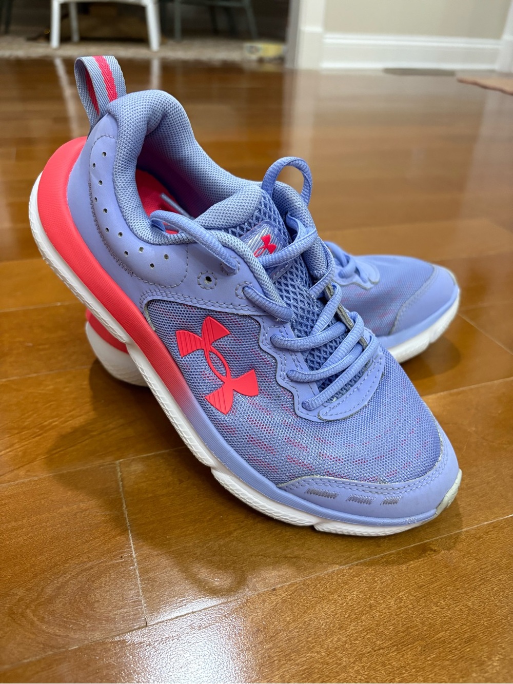 Under Armour Kids Lavender and Pink Athletic Sneakers